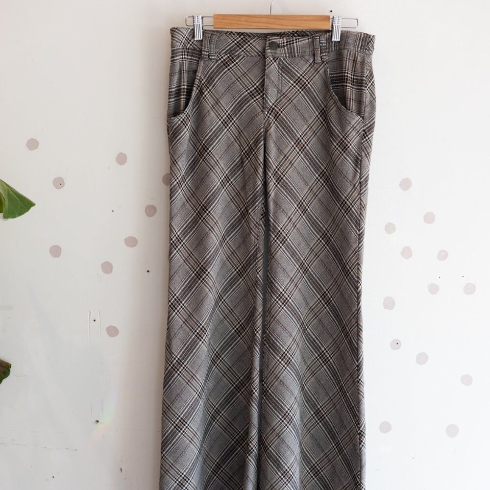 Free People | Plaid Flare Pants